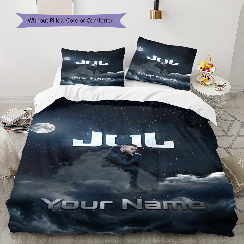 Name Custom Jul album Poster Pattern Bedding Set Quilt Cover Pillowcase Home Decor Gift (1 * duvet cover + 2 * pillowcase, without core)