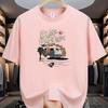Cartoon Funny Pattern Printed T-shirt Men Casual Loose Sports Short Sleeved Cotton Tops Unisex T Shirts Summer Street Men's Tees