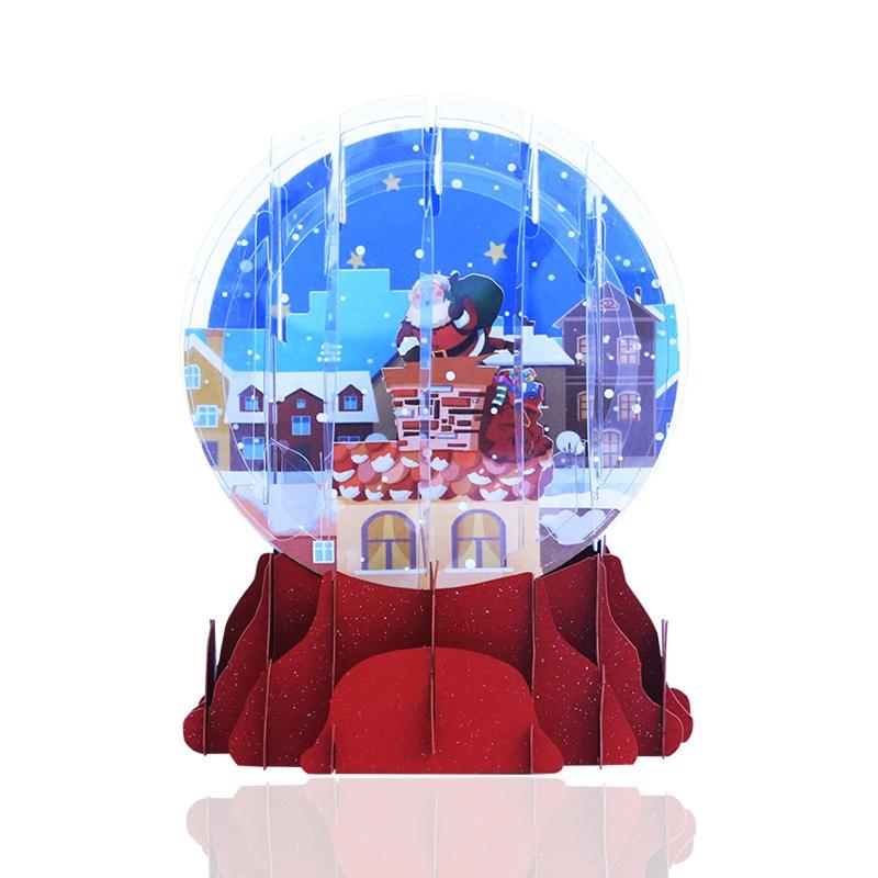 

Christmas for Pop Up Greeting Cards with Envelopes 3D Merry Christmas Holiday Ca красный