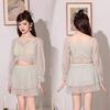 2024 Women's Long Sleeve Split Swimsuit: Advanced Fresh Style Two-Piece Summer Set