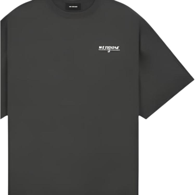 WE11DONE Comfortable Minimalist Round Neck Short Sleeve T-Shirt Unisex Tops WD-TT1-26-920-U-CH