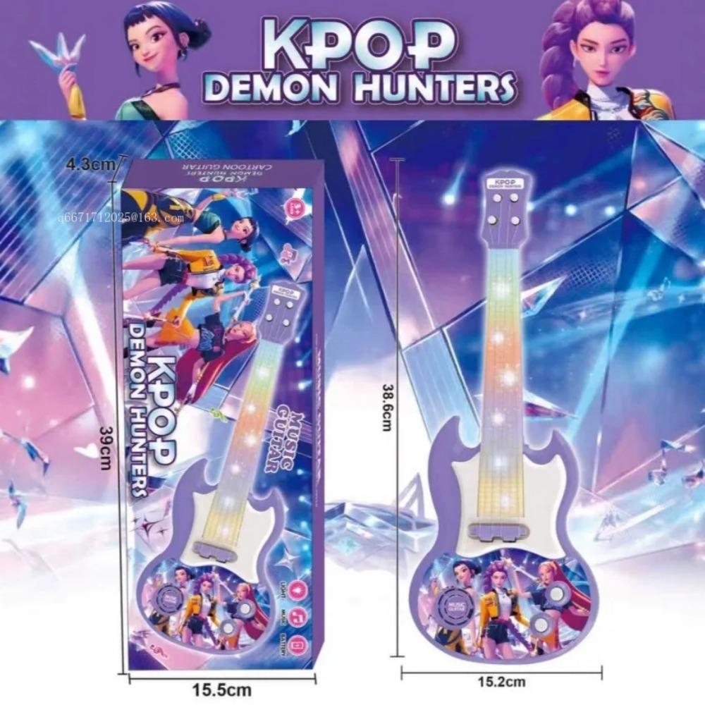 kpop Witch Huntress Squad Music Children's Toy with Light-Up Guitar Song Playing Feature Ideal Halloween & Christmas Gift for Ki