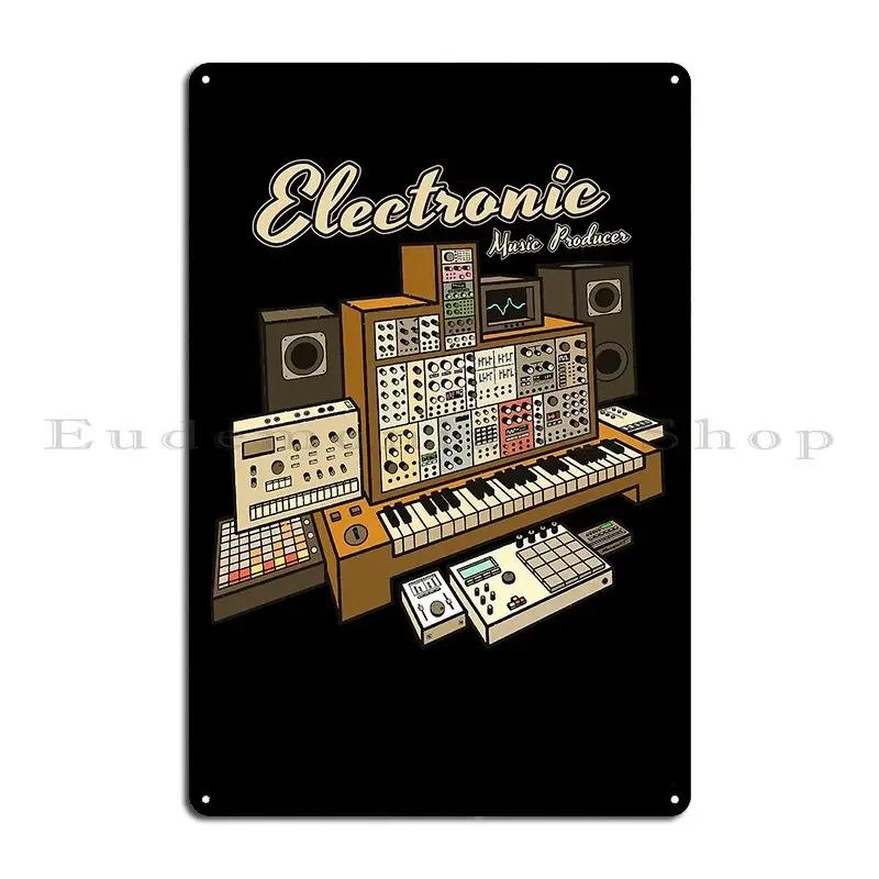 Electronic Music Producer Metal Sign Designer Wall Cave Garage Plaques Cinema Pub Tin Sign Poster