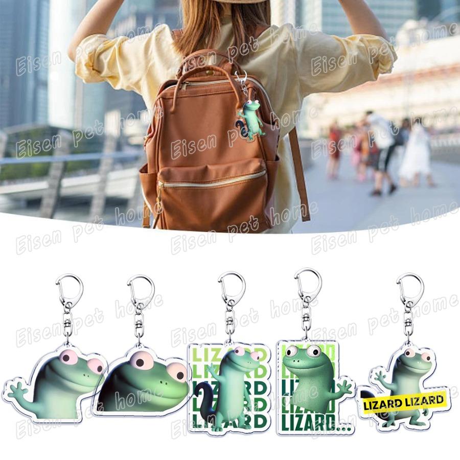 Funny Lizard Lizard Lizard Cute Keychain Llavero Accessories Bag Elio Meme Keychains Keyrings Jewelry Fans Gift