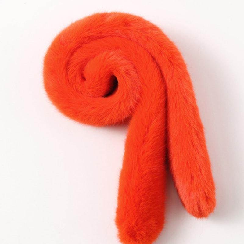 LALA Fur Scarf Petite Orange