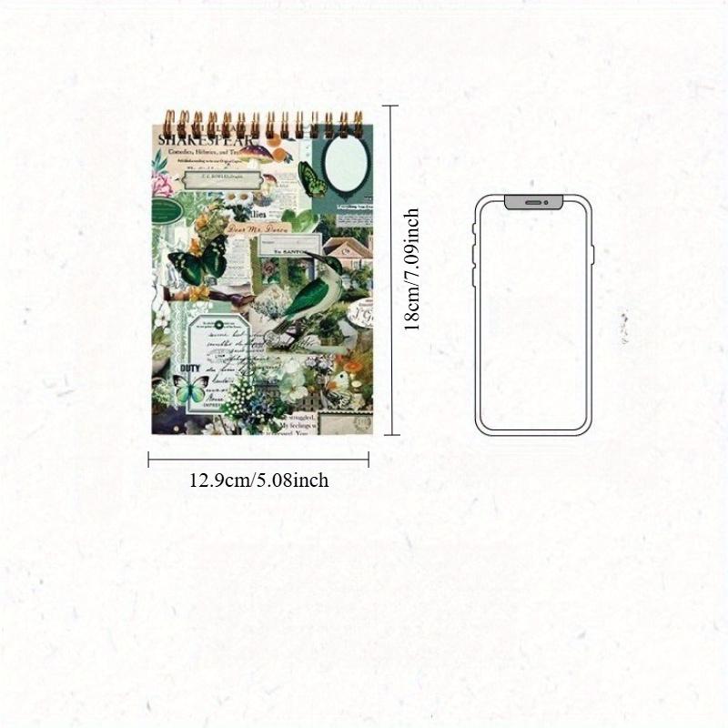 50 Sheets of Retro Life Series, Retro Notebook Decoration Materials, Notebook Collage Material Cardboard