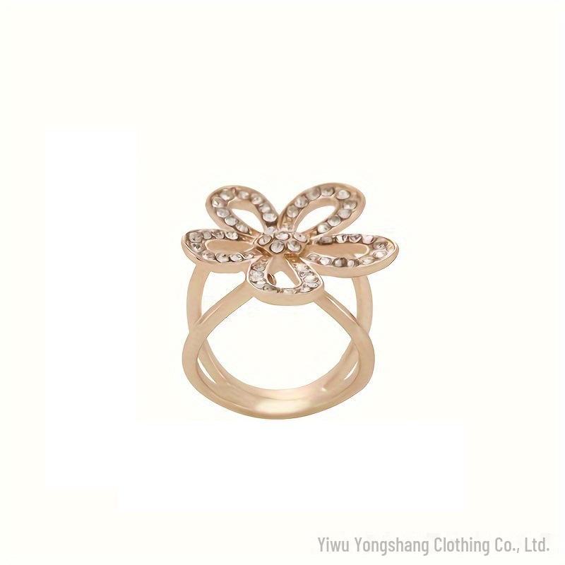 Брошь-цветок двойного назначения и пряжка для шарфа: Женская корейская брошь для кардигана, корсаж для жакета, пряжка для футболки. золотой