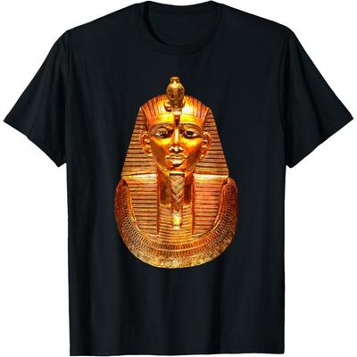 Starożytni Egipscy Faraonowie Król Vintage T-shirt z Faraonem Tutanchamonem
