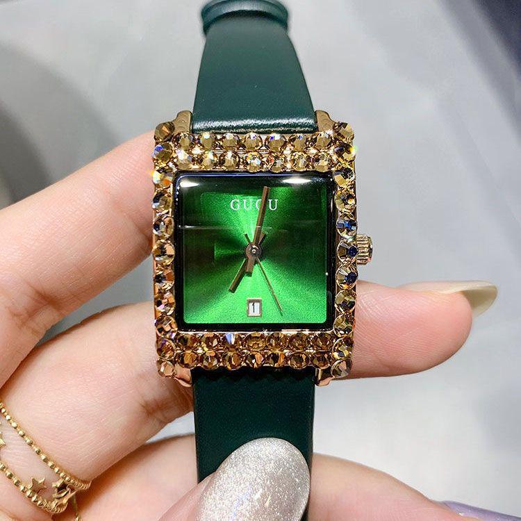 

New Fashion Luxury Diamond Women s Watch Simple Diamond Square Watch Women s Watch