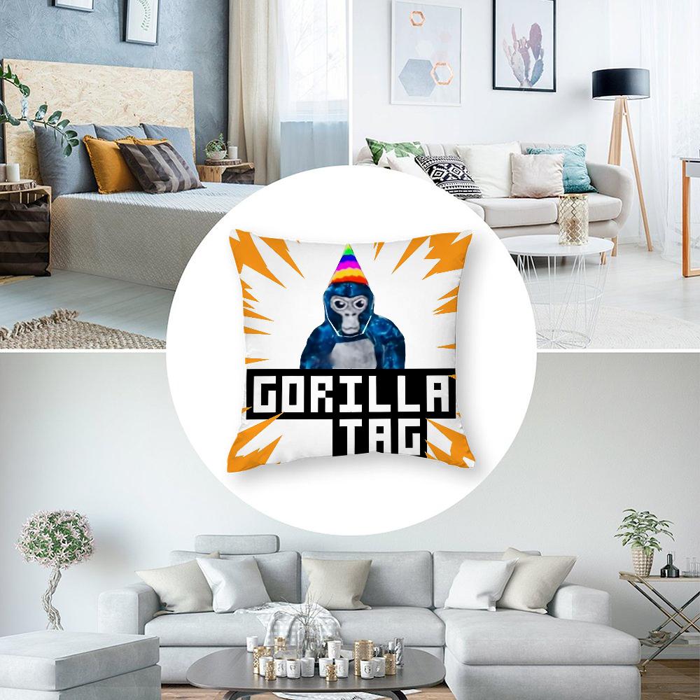Cool G-Gorilla Tag Pillow Case Short Plush Pillow Covers Sofa Decorative Gift Home Double-sided Printing Cushion Cover