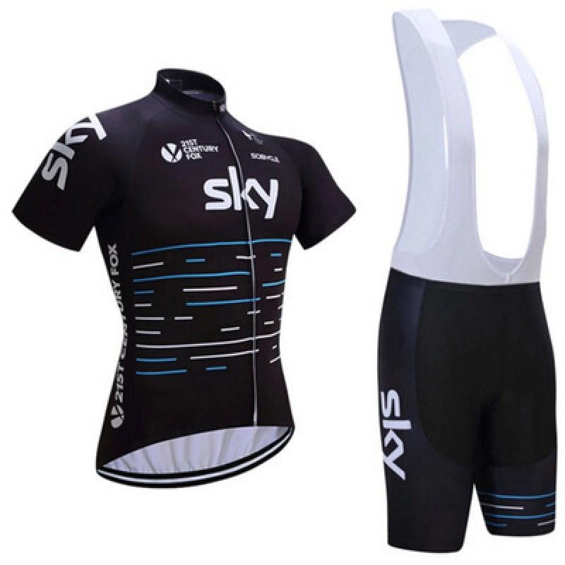 Mens Cycling Jersey Bib Shorts Set Breathable Mesh Quick-Dry Bike Apparel Road Mountain Riding