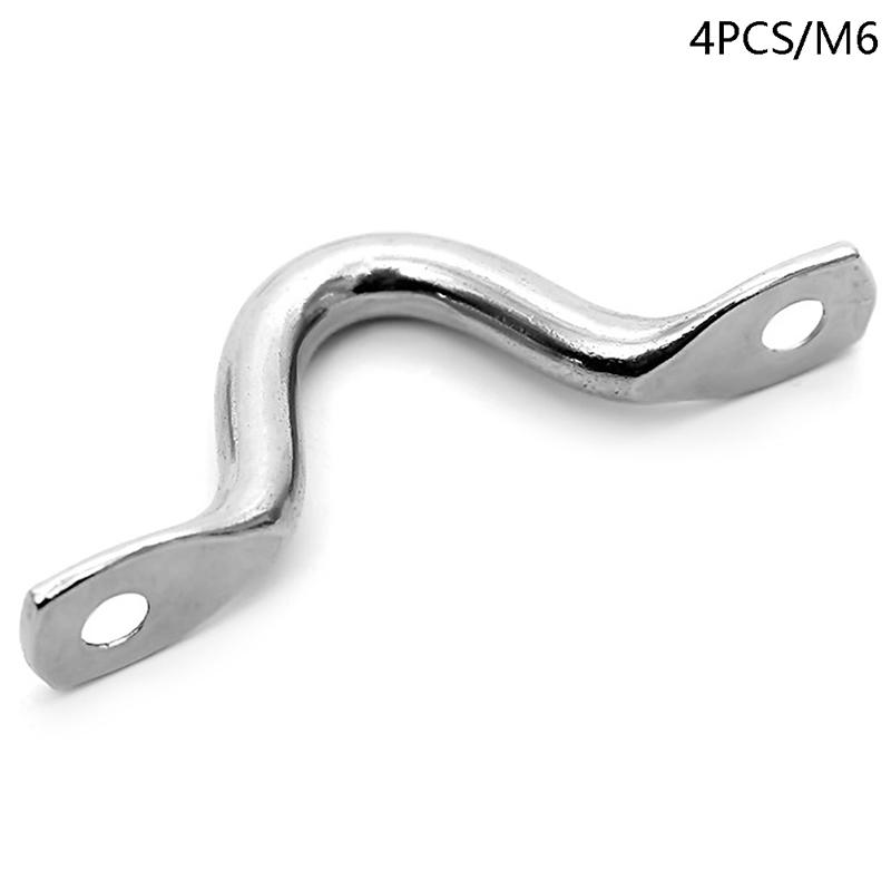 

4 шт. ручка из нержавеющей стали проволочный ремень для крепления лодки морской крюк для крыла навес серебристый аксессуары для двигателей автофургонов