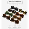 Oval sunglasses, cool square retro sunglasses, UV protection sunglasses