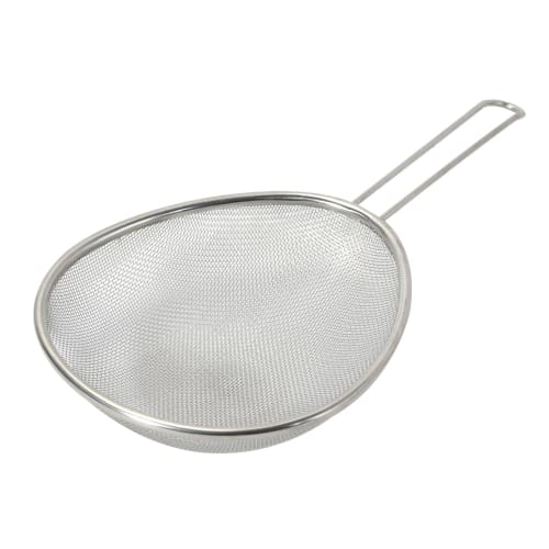 PEARL METAL Stainless Steel Scooping Strainer with Handle, Basis Line, HC-414