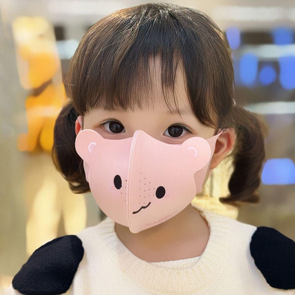 Winter Warm Children's Mask Windproof Printed Face Cover New Kids 3D Mask