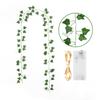 2Meter Fake Green Leaf Ivy Vine with LED Lights String for Home Bedroom Decor Wedding Glowing Artifical Plant Home Decoration