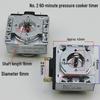 Universal Mechanical Timer Switch for Electric Oven, Pressure Cooker, Rice Cooker (30/60/90 Min, Half/Round Shaft)