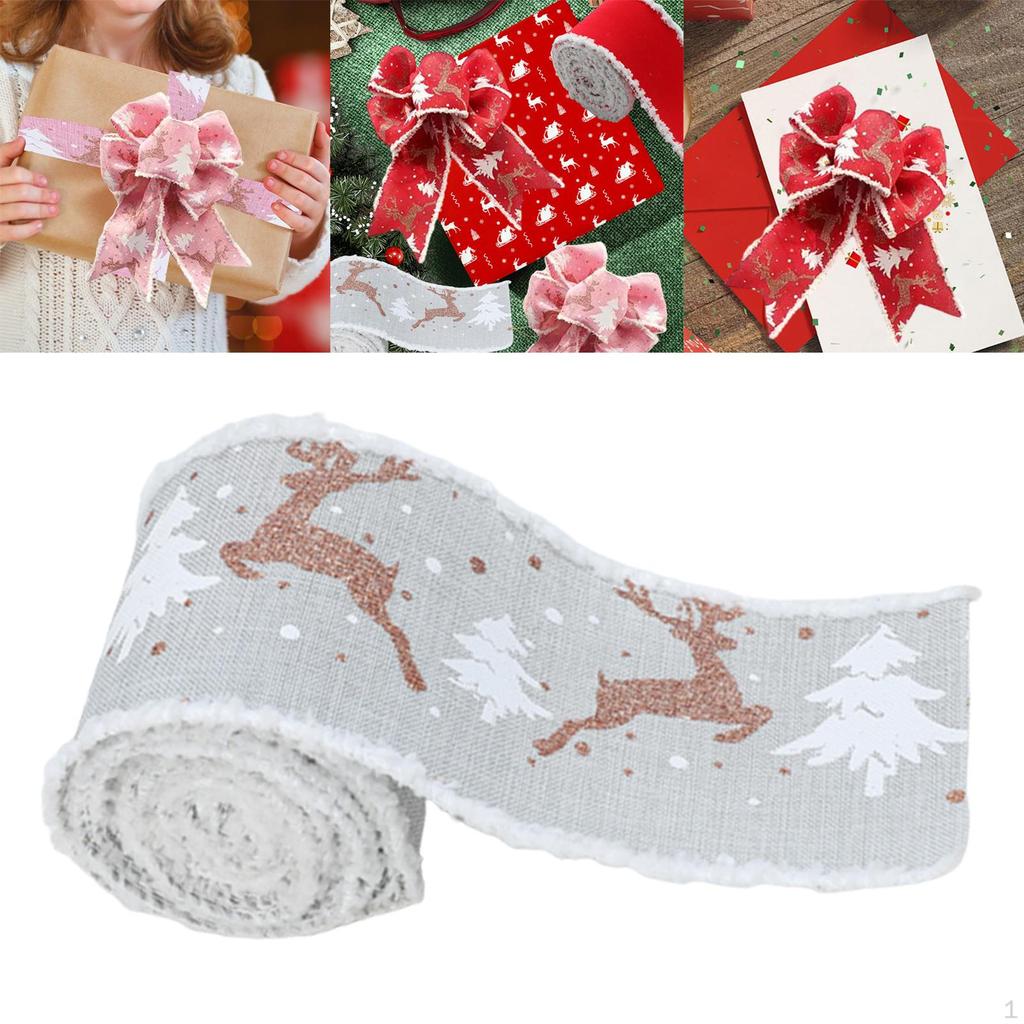 Christmas Ribbon Tree Decoration Crafting Decorative Gifts Wrapping for