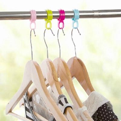 10pcs Hook Clips Organize Windproof Clothes Hanger Clip Buckle Plastic HOT