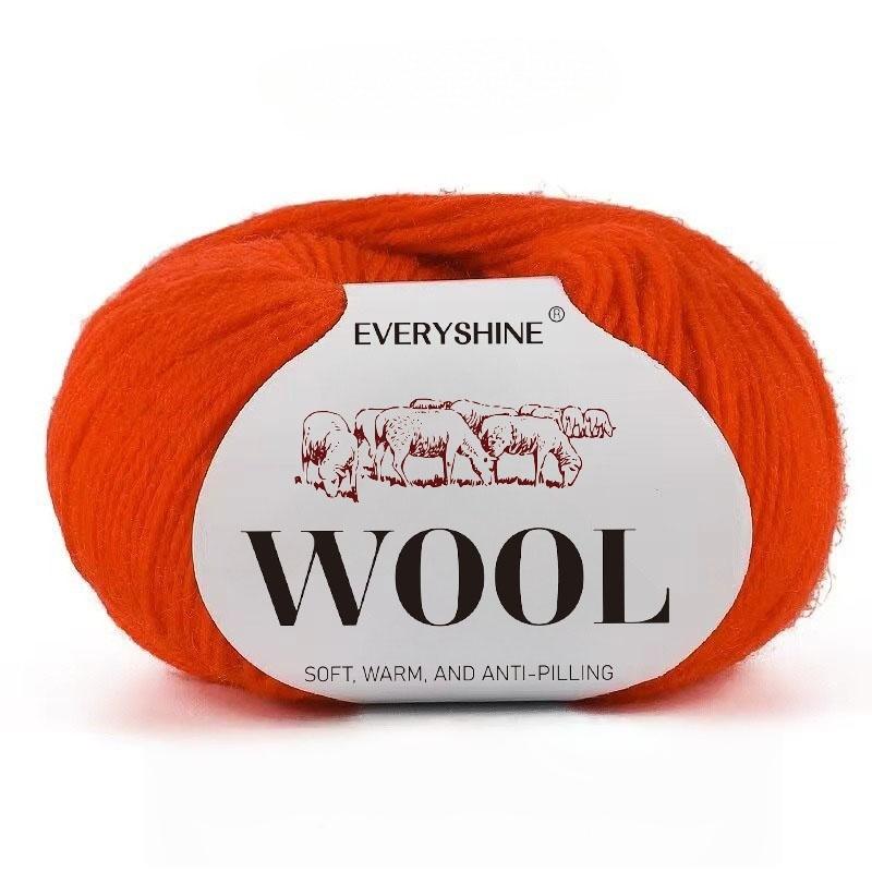 

6 упаковок пряжи из смеси шерсти (50г/шт., 120м) Мягкая и теплая разноцветная пряжа для вязания спицами и крючком для свитеров, средней толщины, спицы/крючки 2,0-3,0 мм