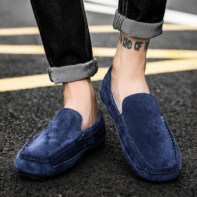 Mode Herren Slipper Herren Winter Plüsch Schnee Loafers Leder Mode Fahrschuhe Herren Neuankömmling Männlich Luxusmarke Freizeitschuhe