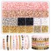 DIY Jewelry Kit: 6mm Polymer Clay Slice Letter Beads for Handmade Bracelets