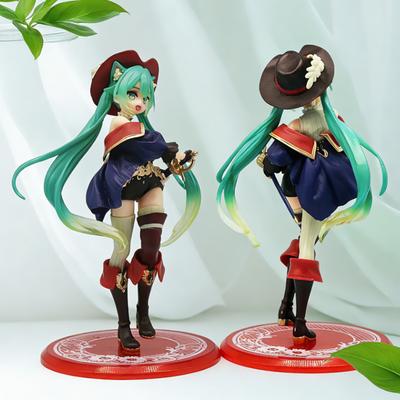 Anime Hatsune Miku Figure Fairy Tale Wonderland Hatsune Miku Puss In Boots Kawaii Action Figures Adult Collection Model Toy Gift