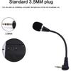 Mini Microphone Mini Notebook Mic 3.5 Mm Socket Notebook Microphone, Compatible for PC Laptop Notebook (1 Piece/Black)