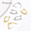 DIY Basic Schwenzy Material 18K Gold Plated Earwire Fastener Earring Hooks Accessories For Fashion Earrings Making Supplies