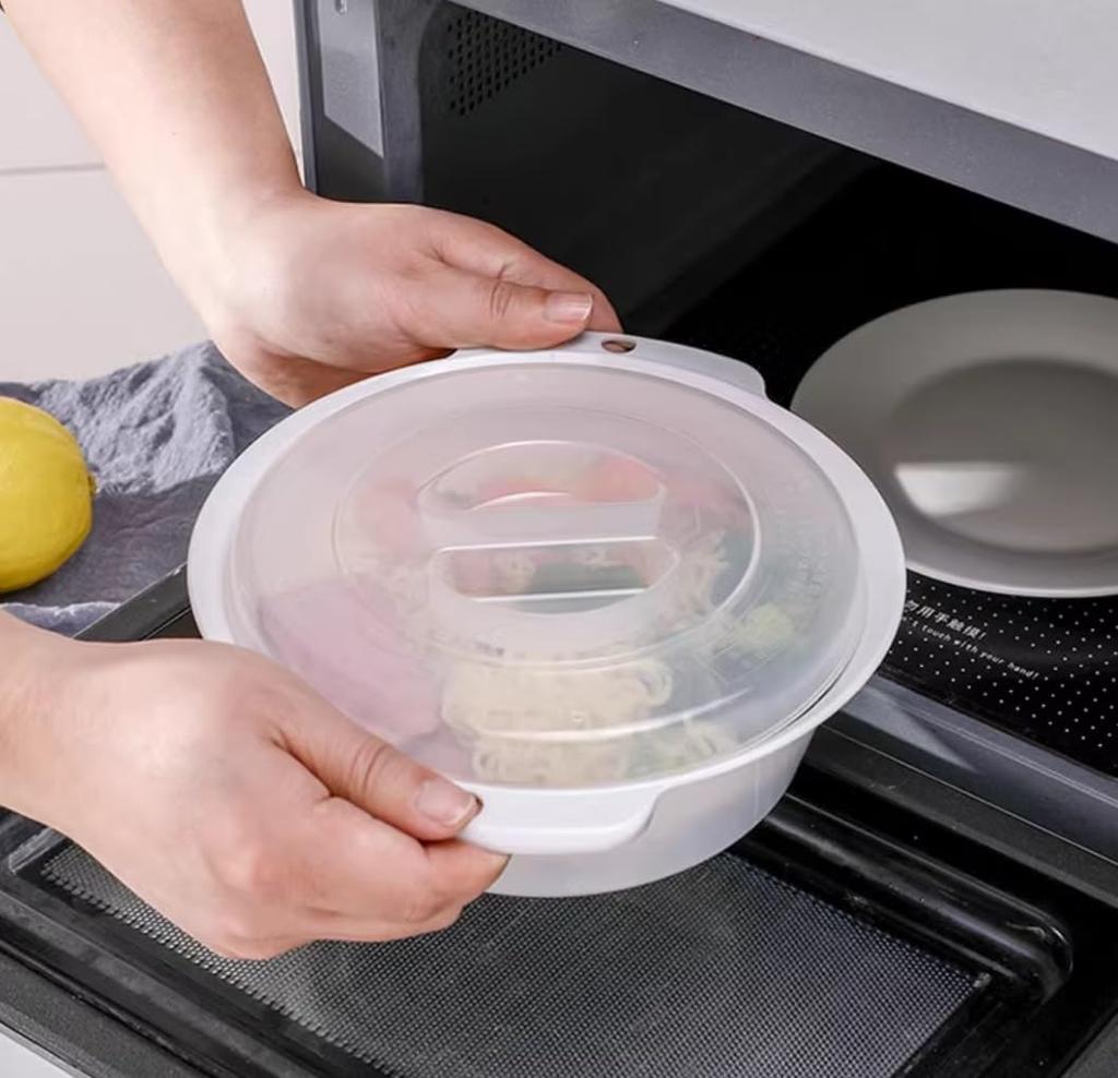 in Instant microwave cooker for ramen and no pot or bowl Easy [Made Japan] vegetables, needed. cleanup!