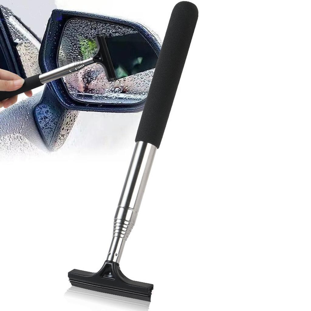 Car Rearview Mirror Wiper, Telescopic Multifunctional Wiper, Telescopic Window Washer, Glass Cleaning Brush, Wiper