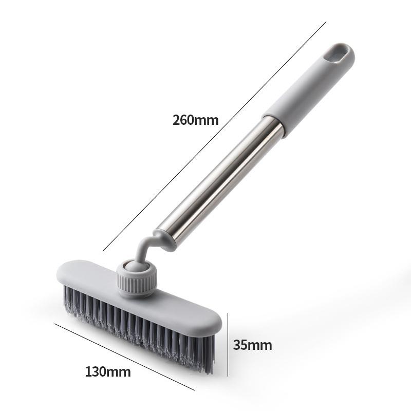 Multi-functional Bathroom Crevice Cleaner, No Dead Angle Hard Bristle Brush, Floor Brush, Rotating Brush For Floor Crevices