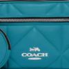 Coach 23 Solid Color Logo Diamond Quilted Multi-Functional Pocket Zipper Closure Leather Crossbody Waist Bag Women Bags Blue CJ508-SVTE