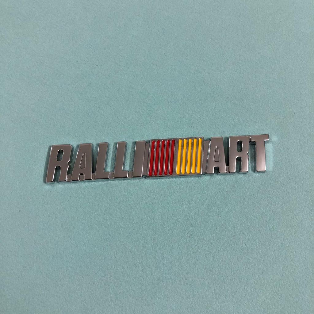 3D Metal Sticker Chrome Body Badge Trunk Emblem Car Styling Mitsubishi RALLI ART Lancer