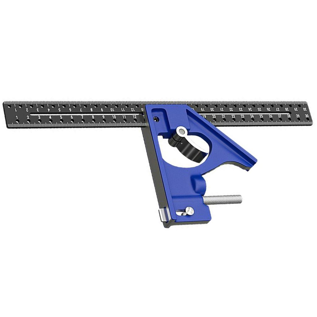 Multiple Purpose Aluminum Measuring Instrument Adjustable Angles Square with Hole Designs Upgrades for Construction Projects