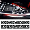 10pcs Car Styling Inner Button Sticker Emblem Badge PVC Crystal Epoxy Adhesive Sticker Refitted Label Interior Decoration