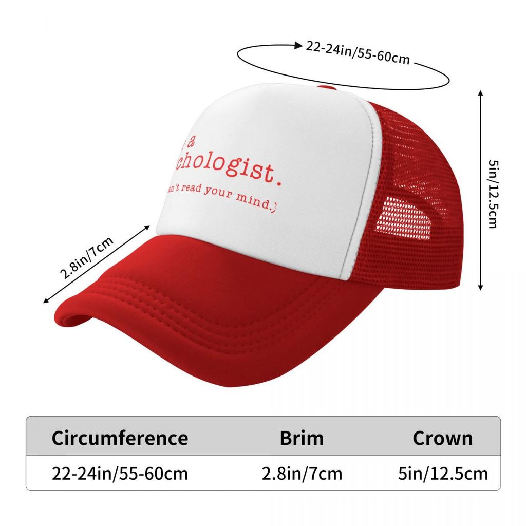 Jestem Psychologiem Nie Nie Potrafię Czytać w Twoich Myślach Czapka Baseballowa Hip Hop Regulowana Czapka Truckerka Psychologa Jesienne Czapki Snapback