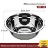 CHAHUA Zhenxiang 26cm Stainless Steel Serving Basin