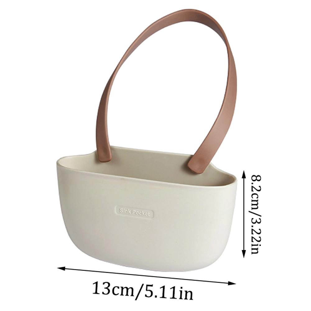 1 Stück Abtropfgestell, Hängekorb, Aufbewahrungszubehör für Spüle zu Hause, Spüle Einfach Doppel Abtropfende Hängetasche, Trockengestell, Spülenablauf