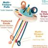 Baby Toys Montessori Silicone Toy Travel Pull String Toy Developing Fine Motor Skill Multi-Sensory Activity Toy Gift