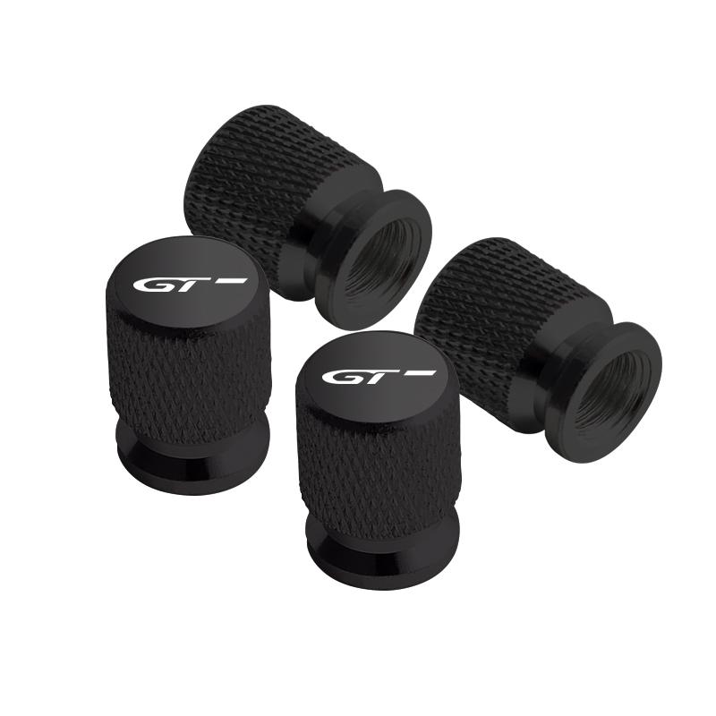 4pcs Metal GT Badges Car Wheel Tire Valve Caps Covers For Peugeot RCZ 206 307 308 3008 207 208 508 2008 5008 RIFTER Accessories