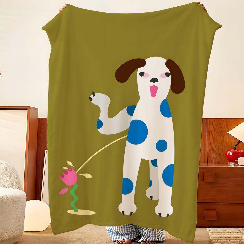 Artist A-Andy H-Huang Throw Flannel Throw Blanket, Lightweight Cozy, Durable Washable Cute Cool