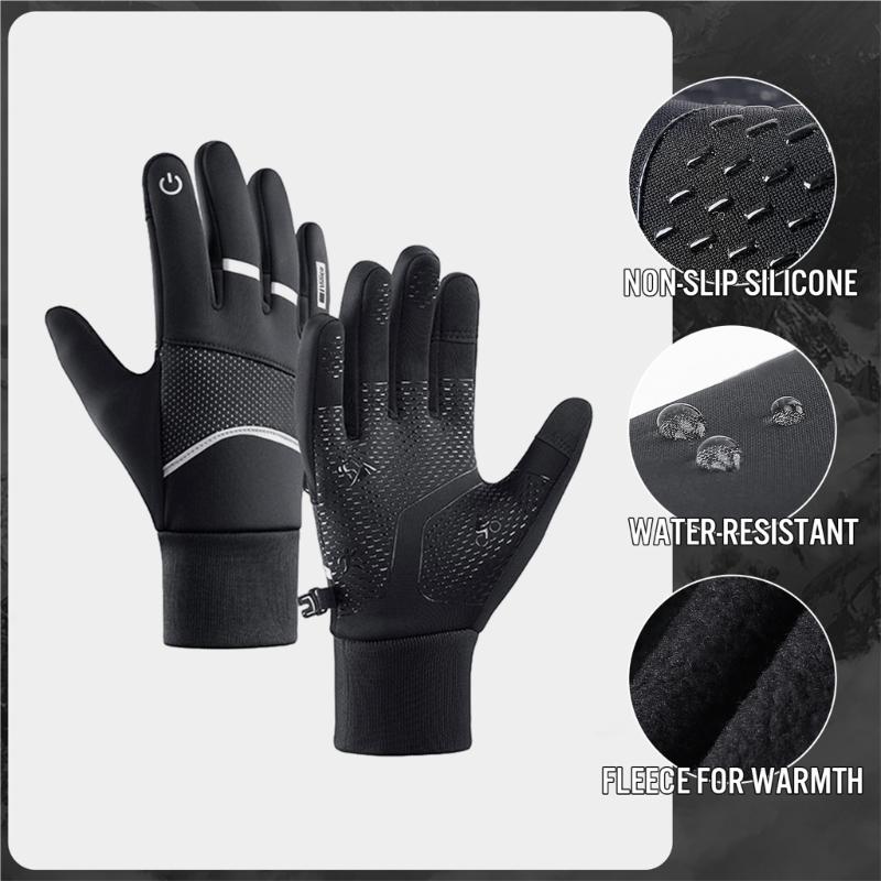 Windproof Warm Gloves Winter Ski Gloves Insulated Warm Snow Gloves for Outdoor Work Cycling Motorcycle Snowboarding