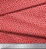 Soimoi Japan Crepe Satin Fabric Clover Leaves Small Print Fabric by Metre 42 Inch