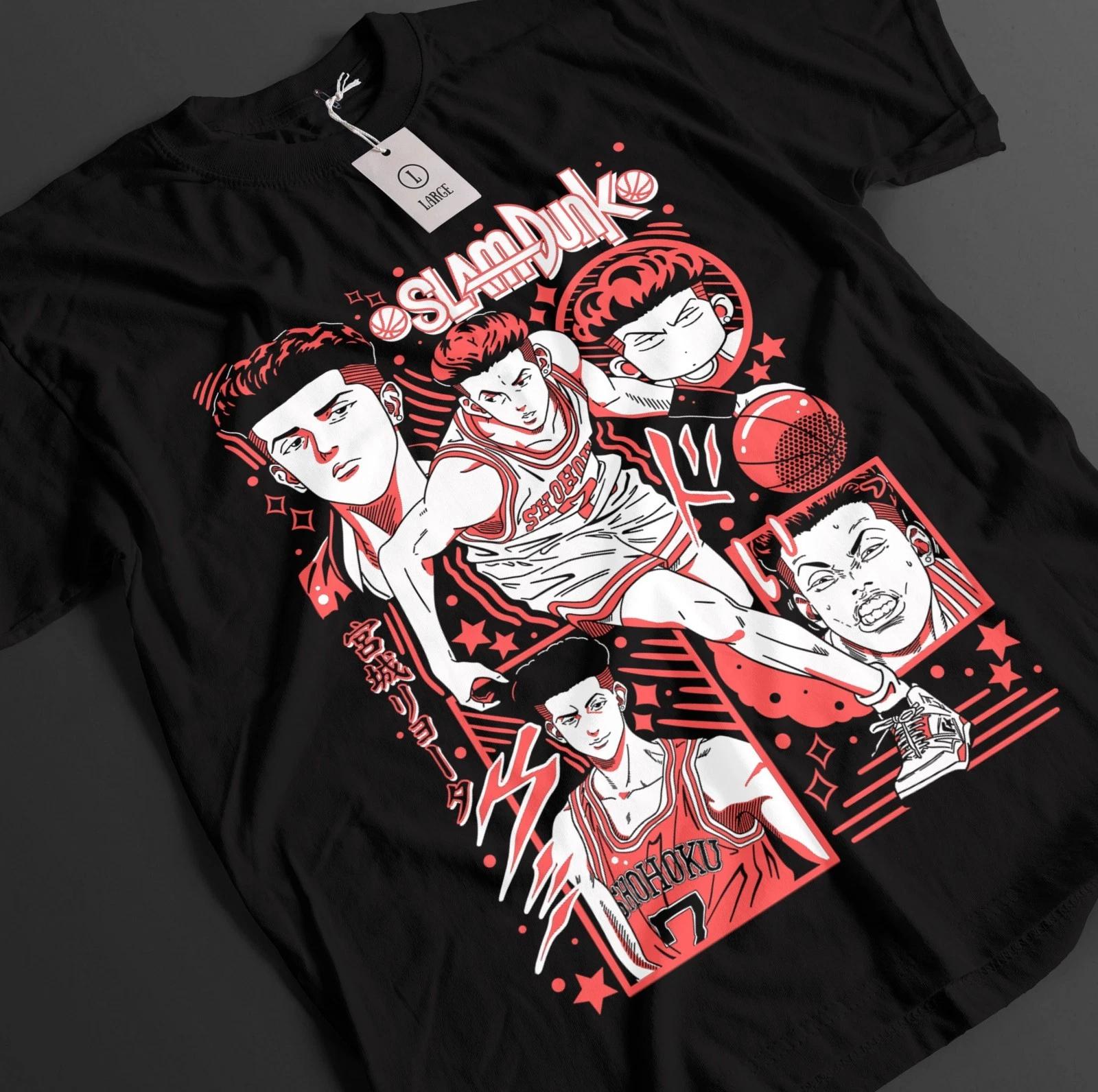 

Футболка Slam Dunk Футболка Сакураги Футболка Рукавы Топ Акаги Баскетбольная Аниме Футболка S