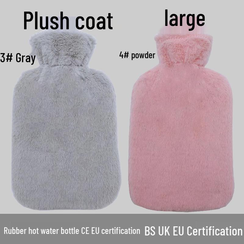 Explosion-Proof Hot Water Bottle: Rubber Design for Stomach and Feet, Long-Lasting Warmth