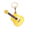 Keychain Pendant Musical Style Faux Leather Guitar Charm Keyring Access Card Holder Schoolbag Key Pendant Keychain Accessories