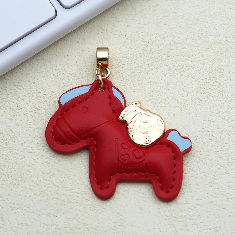 Instant Money Cartoon Pony Pendant Keychain for Couples