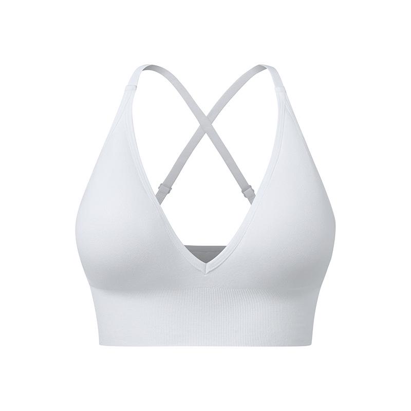 New Style Deep V Triangle Cup Sexy Bra with Adjustable Straps for Women – Beautiful Back Yoga Underwear