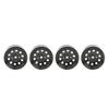 4PCS RC Beadlock Wheel Hub 1.9in Iron Wear Resistant Reusable RC Wheel Hub for Replacement Black